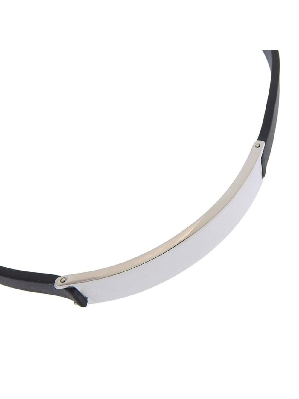 Gucci Bracelet 925 Sterling Silver Rubber Choker